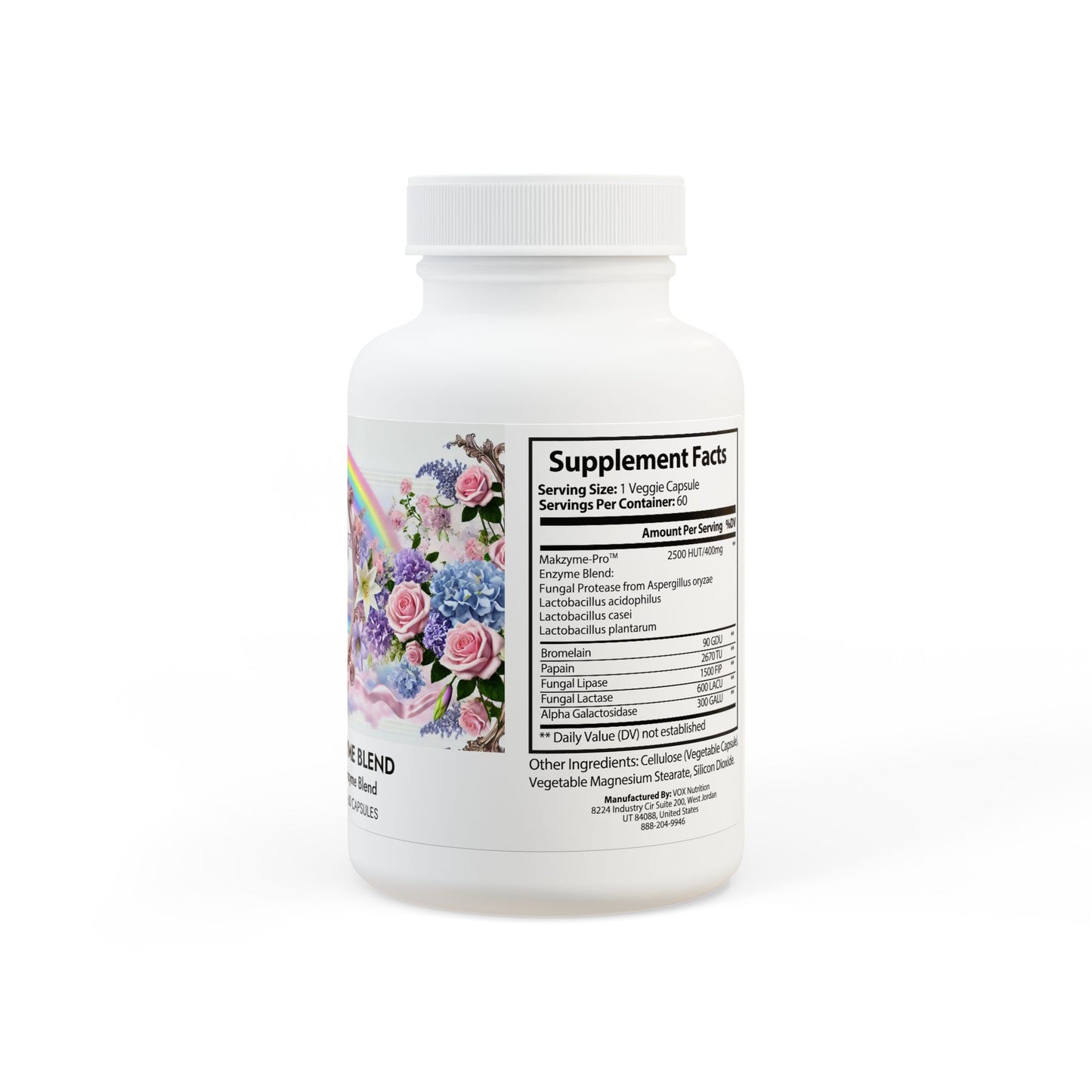 Miss Vancouver Rainbow's Digestive Enzyme Blend (60 Capsules)