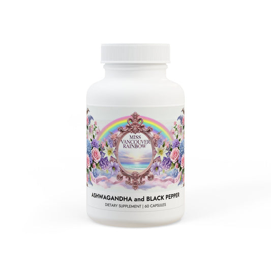 Miss Vancouver Rainbow's Ashwagandha and Black Pepper (60 capsules)