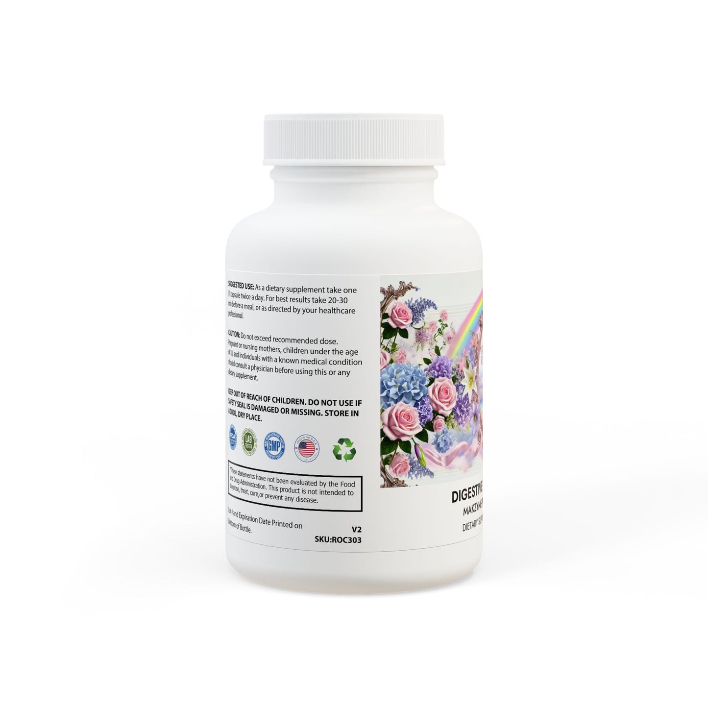 Miss Vancouver Rainbow's Digestive Enzyme Blend (60 Capsules)