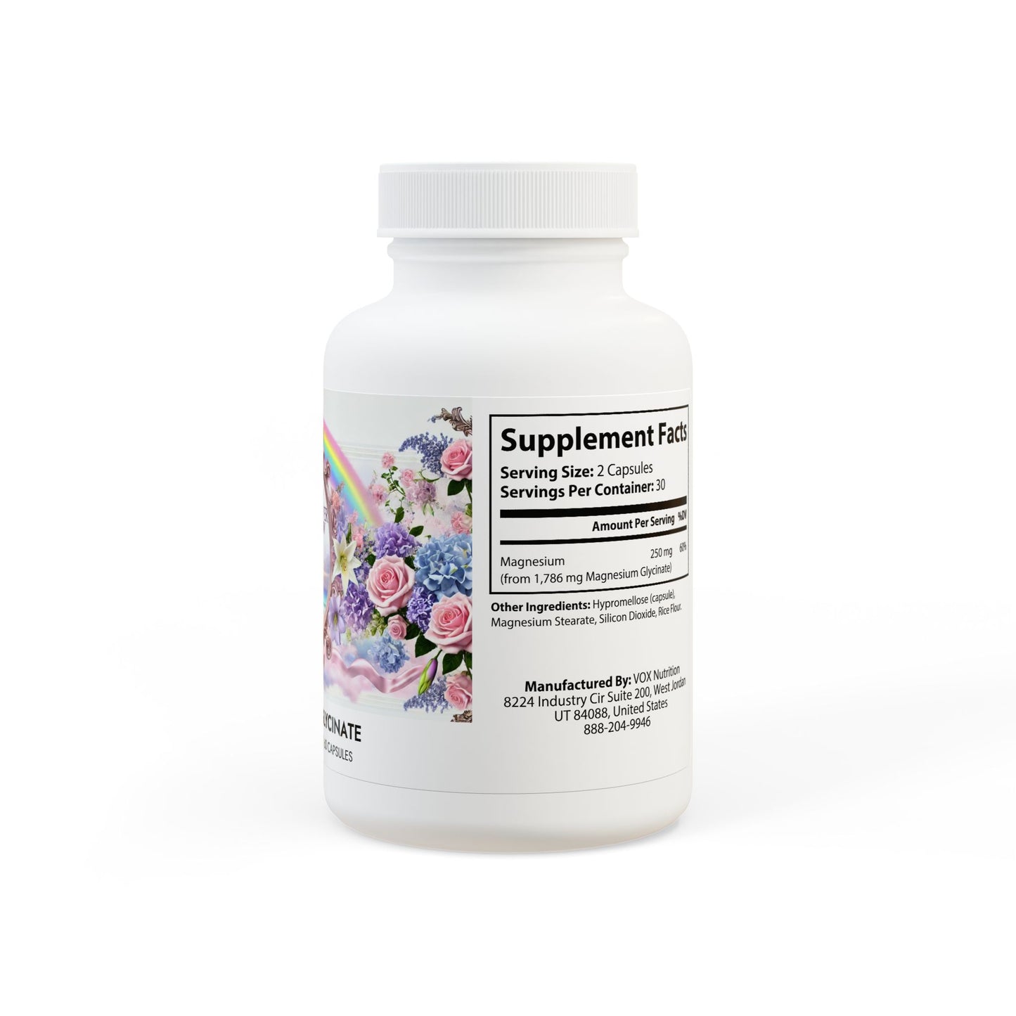 Miss Vancouver Rainbow's Magnesium Glycinate (60 Capsules)