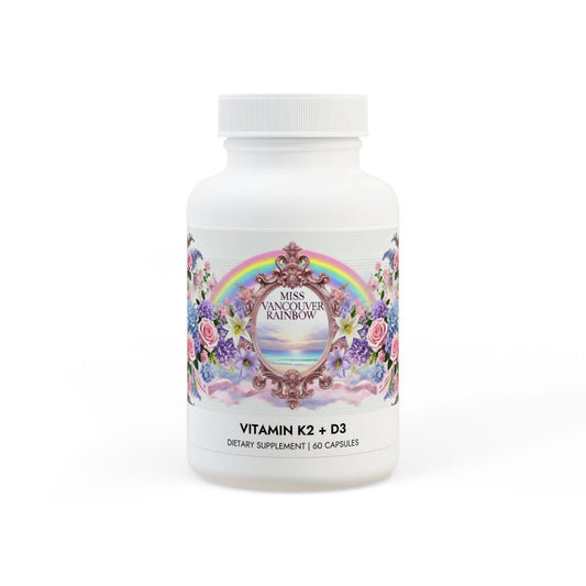 Miss Vancouver Rainbow Vitamin K2 + D3 (60 Capsules)